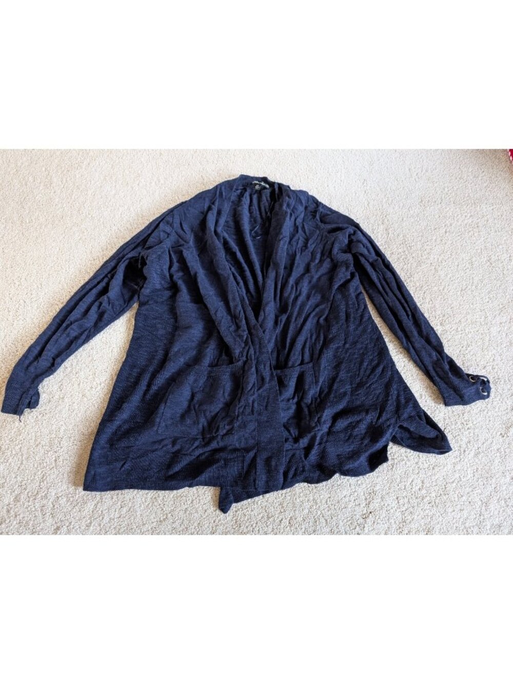 Women's United States Sweaters Navy Blue Cardigan Size 3X